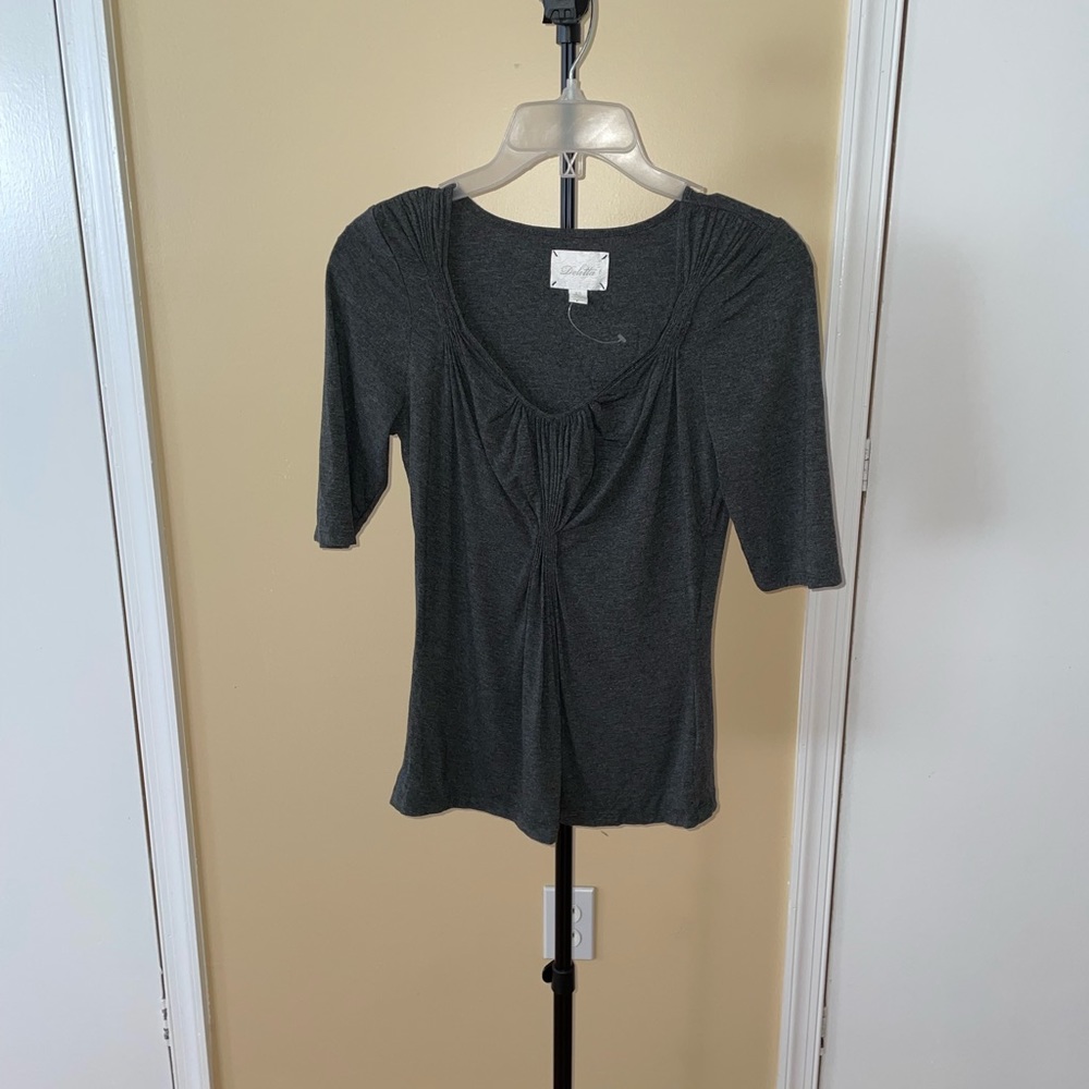 Deletta Charcoal Top - Picture 2 of 5